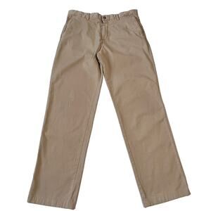 Spoke‎ Pants Mens 35 Tan Build C Straight Leg Flat Front Chino Office Classic